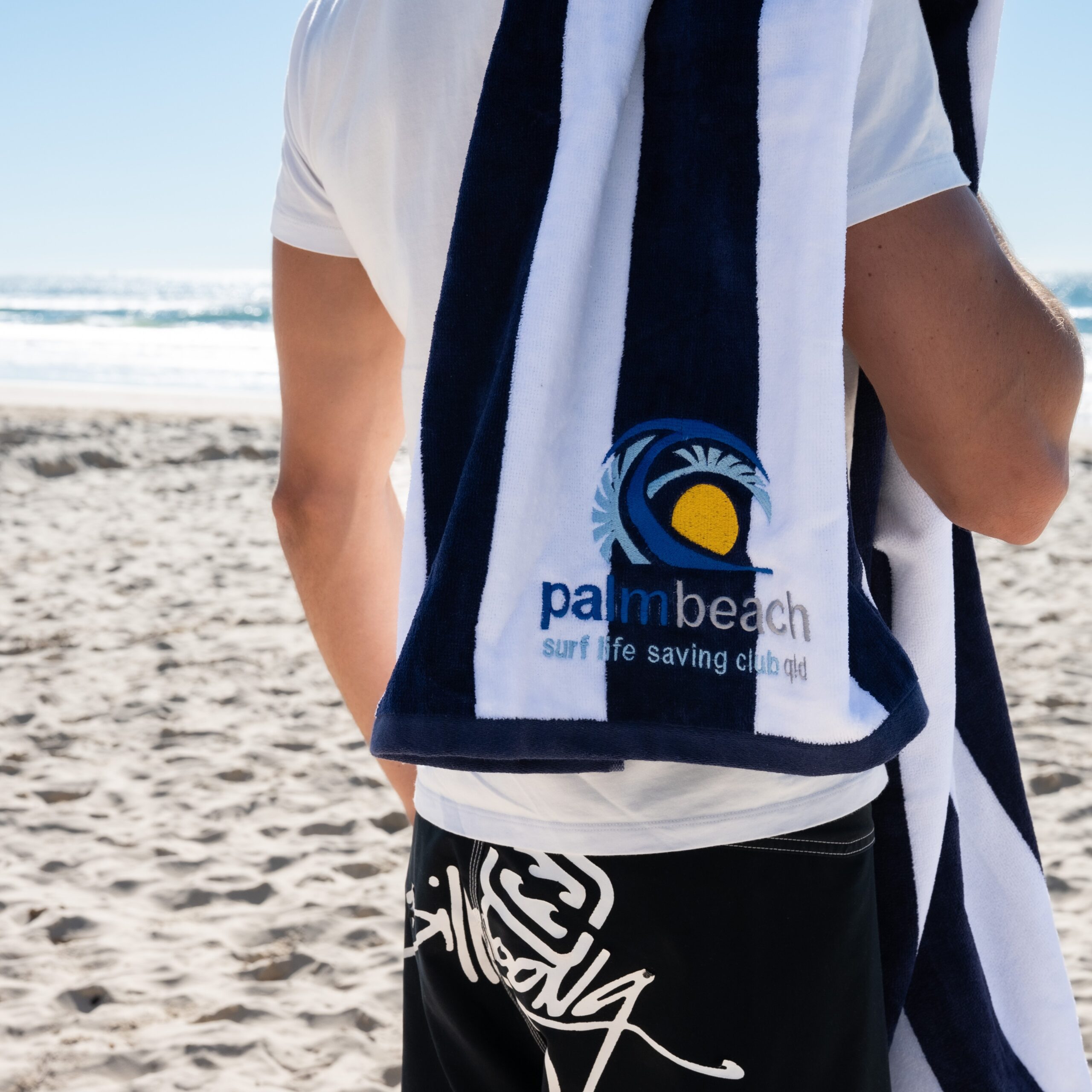 Palmy Stripe Beach Towel - Image 3