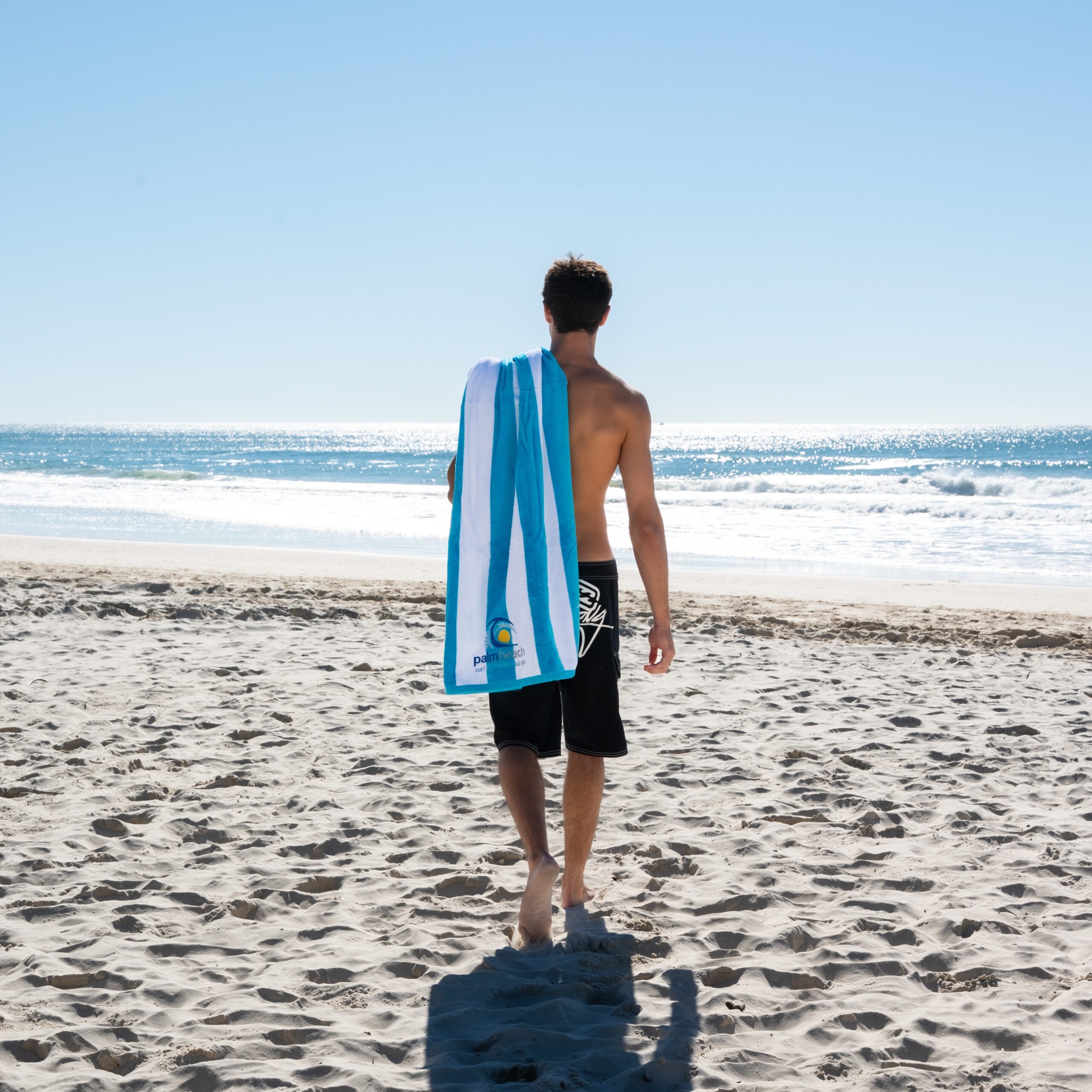 Palmy Stripe Beach Towel - Image 6