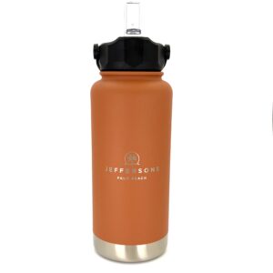 Pargo 950mL Insulated Bottle w/ Straw Lid - Outback Red