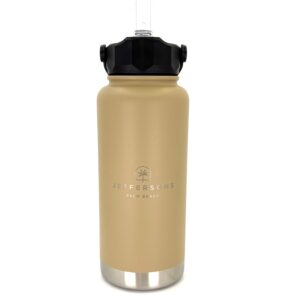 Pargo 950mL Insulated Bottle w/ Straw Lid - Desert Sand
