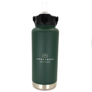 Pargo 950mL Insulated Bottle w/ Straw Lid - Forest Green