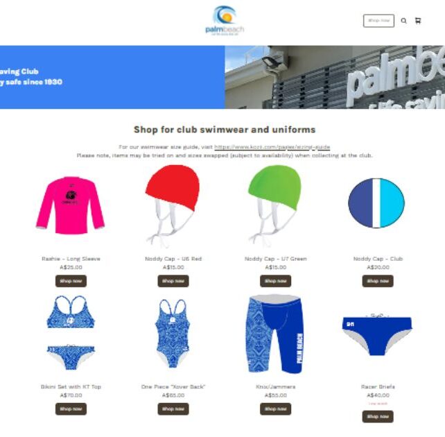 Visit our online shop Surf Lifesaving Club
